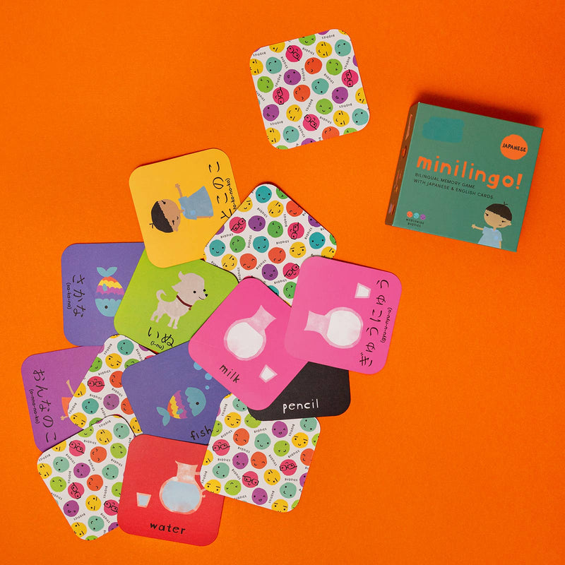 Minilingo Japanese/English Bilingual Flashcards for Kids