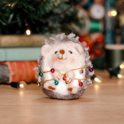 Christmas Hedgehog Needle Felting Kit