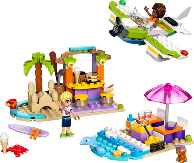 Creative Beach and Travel Suitcase