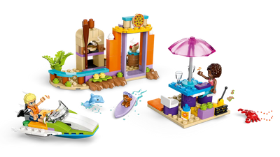 Creative Beach and Travel Suitcase