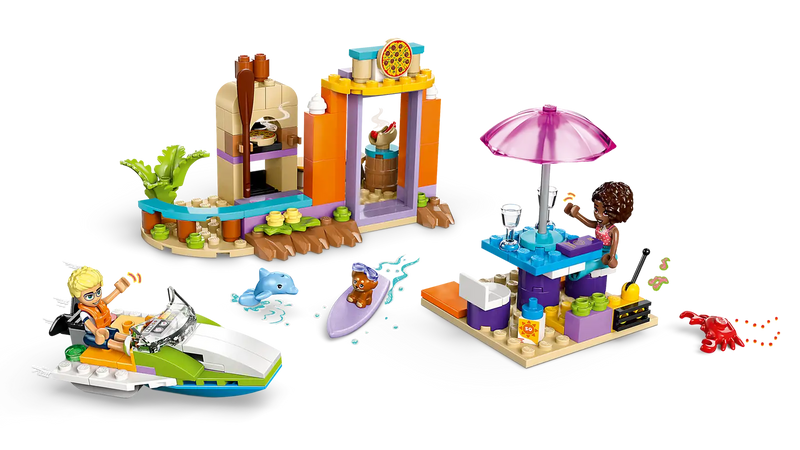 Creative Beach and Travel Suitcase