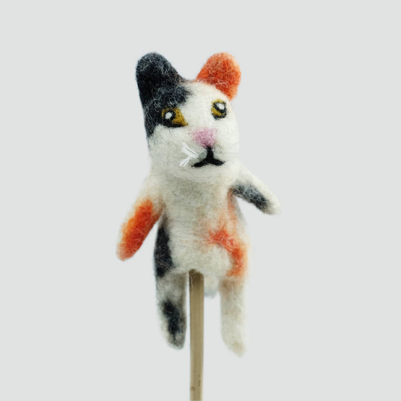 Felt Finger Puppets - Cats and Dogs ASSORTED Set of 6