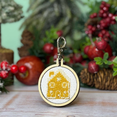 Gingerbread House Mini Matchbox Christmas Cross Stitch Kit
