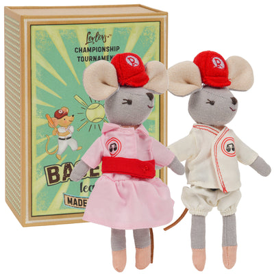 Baseball Mice Plush Toy Set