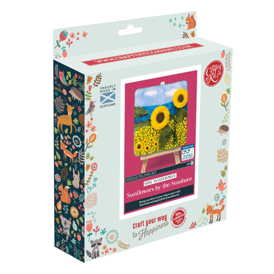 Mini Masterpiece: Sunflowers by the Seashore Needle Felt Kit