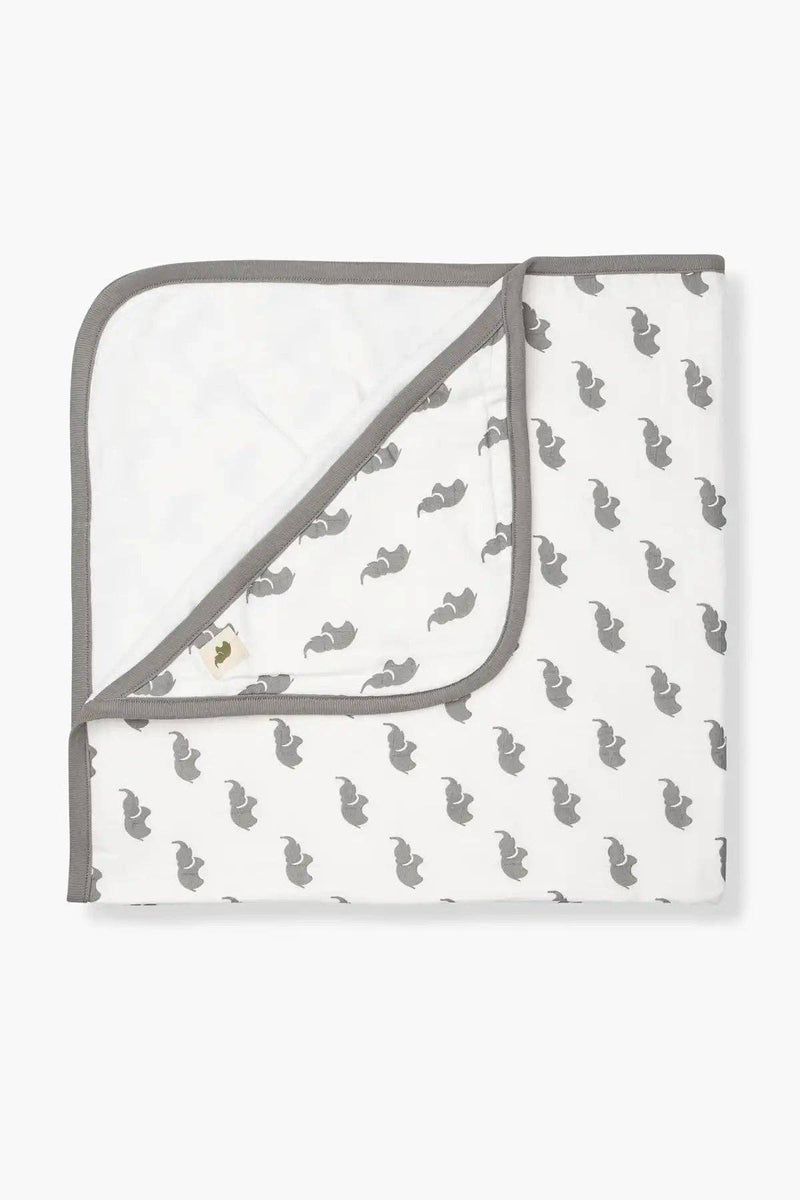 Organic Hooded Towel - Grey Elephant