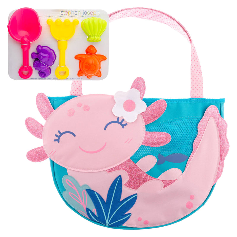 Beach Tote with Sand Toys Play Set, Variety of Styles