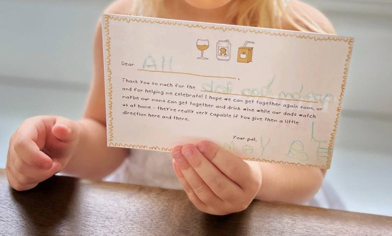 Fill In the Blank Thank You Card Set - Moms and Dads Joke