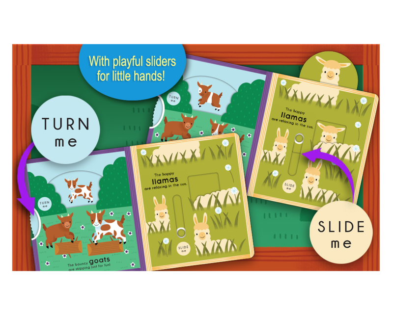 Friendly Animal Farm-Interactive Board Book for Kids