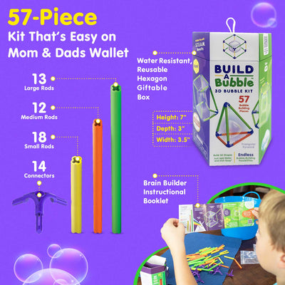 Build-A-Bubble 3D Bubble Maker Kit for Kids 6 & Up