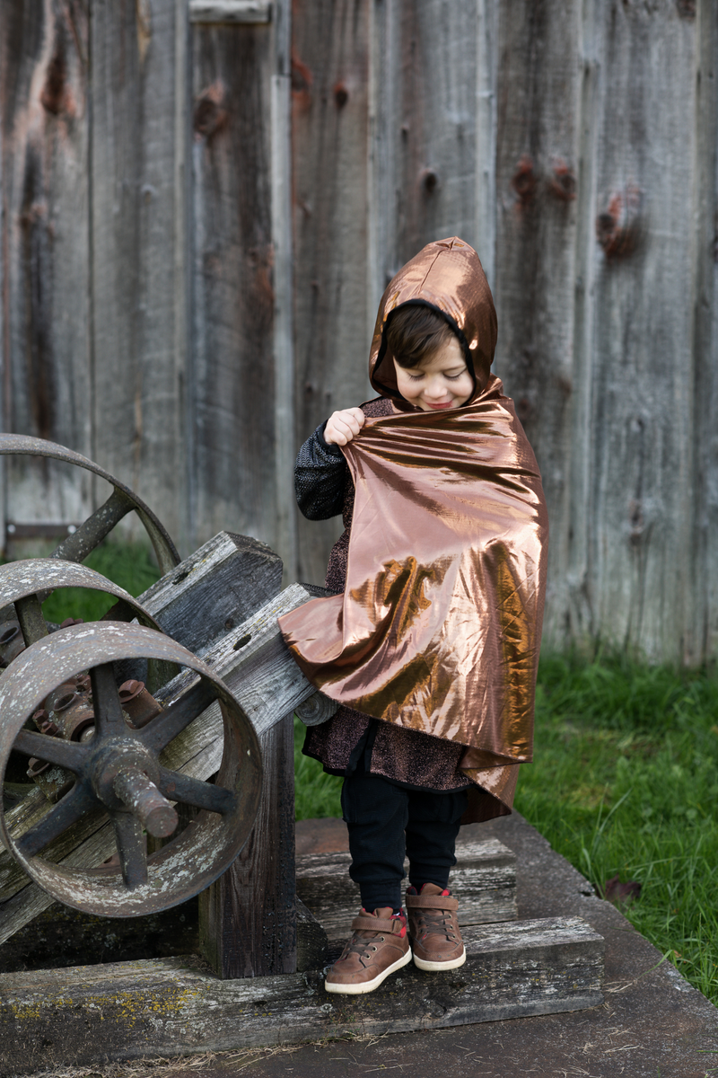 Brilliant Copper Knight Tunic with Cape