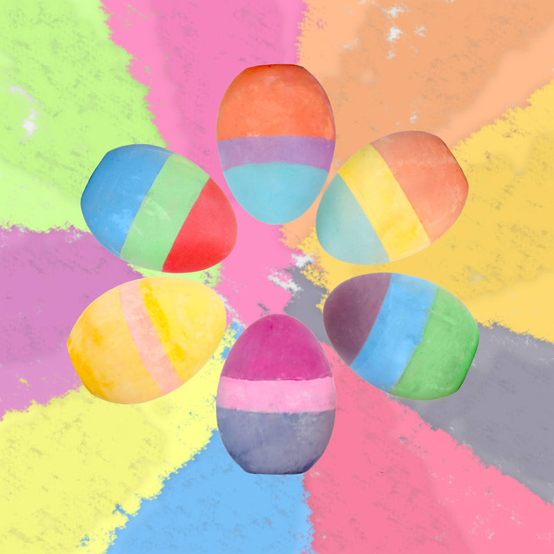 3 Colored Egg Chalk - 12 pack