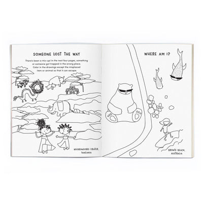 Around the World Coloring Book