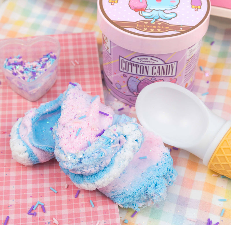 Cotton Candy Scented Ice Cream Pint Slime