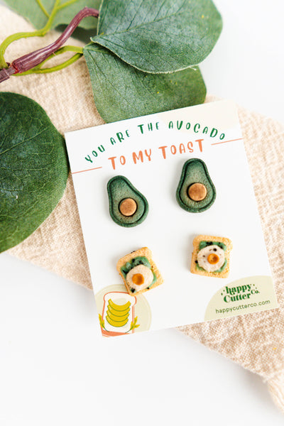 Avocado Toast Stud Earring Pack | Foodie Lover Gift