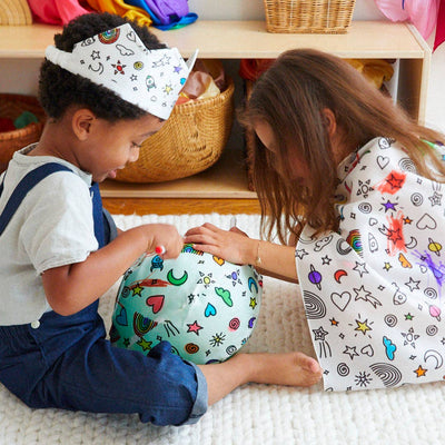 Rainbow Sky Coloring Balloon Ball