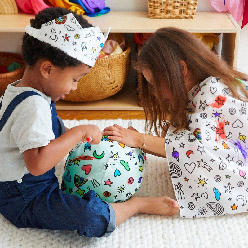 Rainbow Sky Coloring Balloon Ball