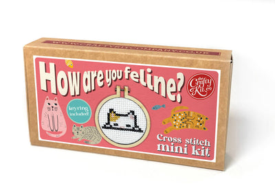 'How Are You Feline?' Mini Matchbox Cross Stitch Kit
