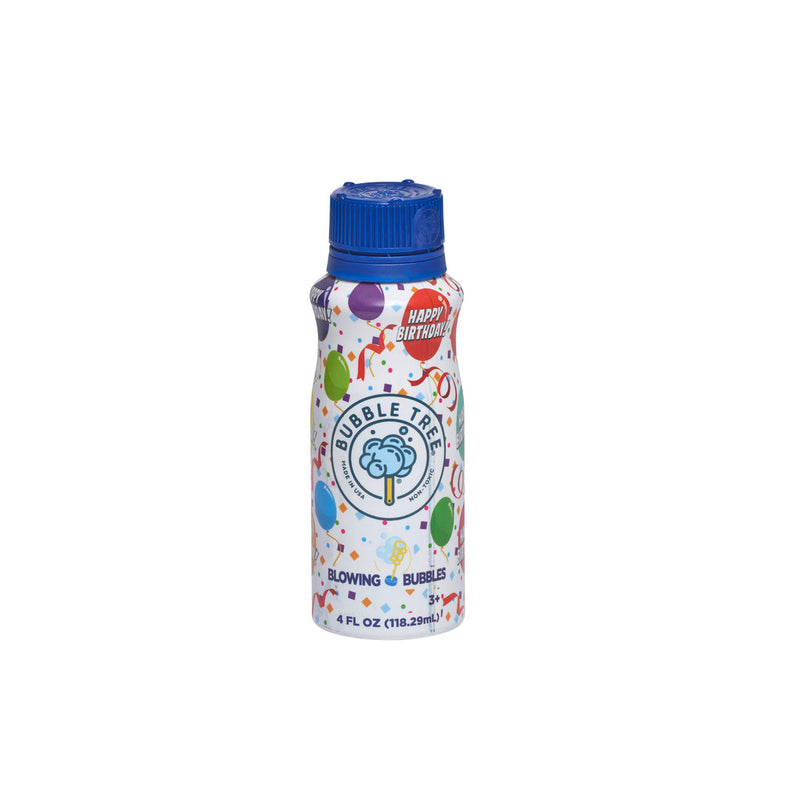 Happy Birthday 4oz Aluminum Bottle with Bubbles and Wand