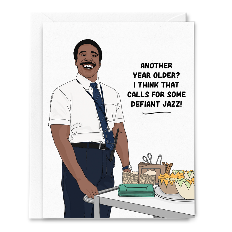 Defiant Jazz Severance Birthday Card