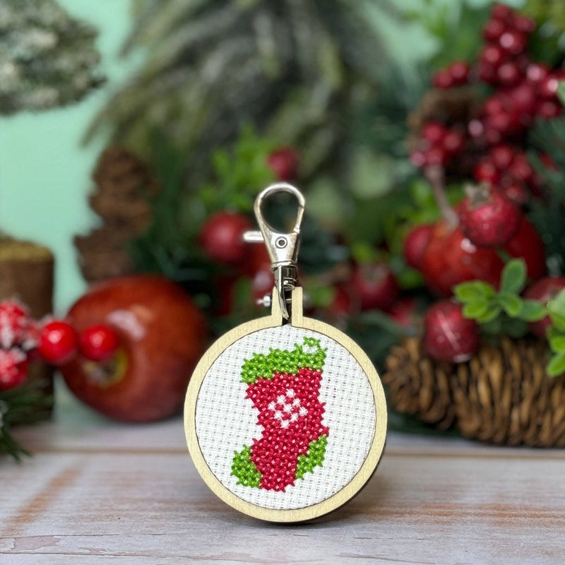 Stocking Mini Matchbox Christmas Cross Stitch Kit