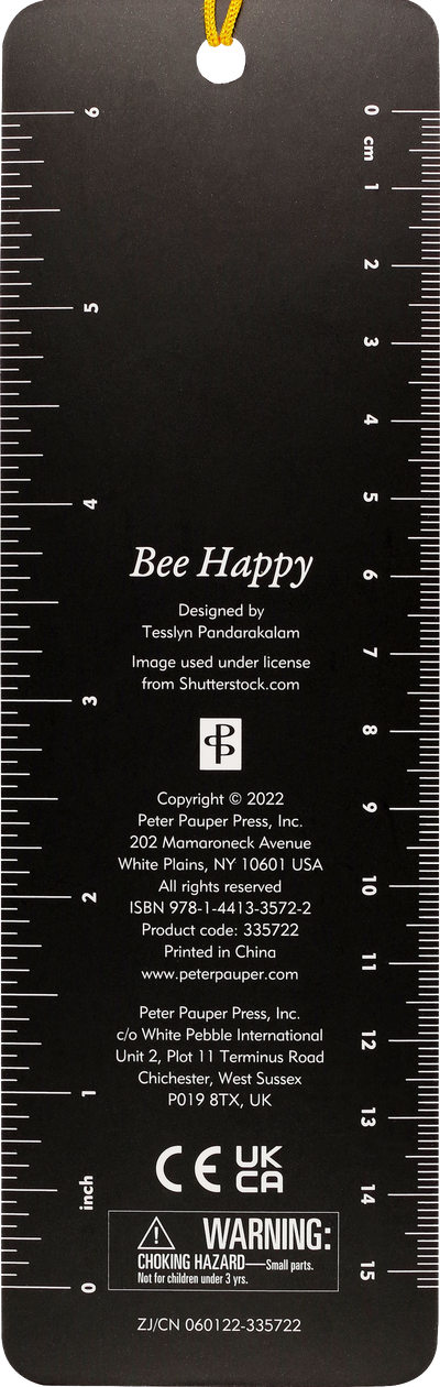 Bee Happy Beaded Bookmark