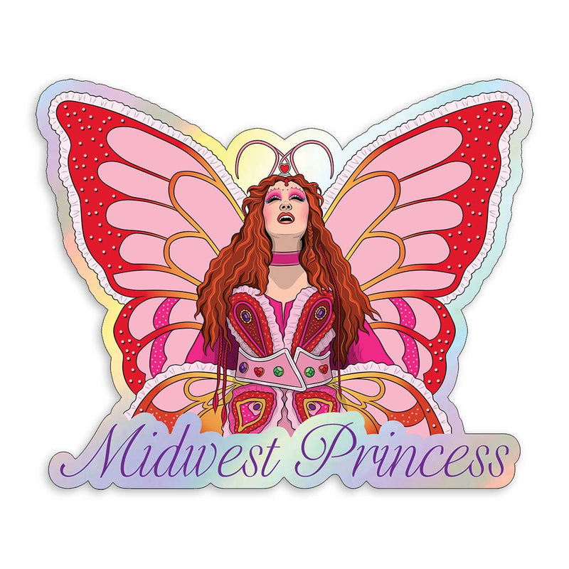 Chappell Roan Midwest Princess Die Cut Sticker (Holographic)