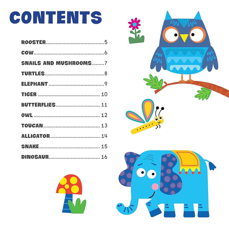 First Fun Sticker Painting:  Animals & Friends