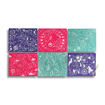 Scratch & Shine Scratch Cards - Celestial Skies (7 PC Set)