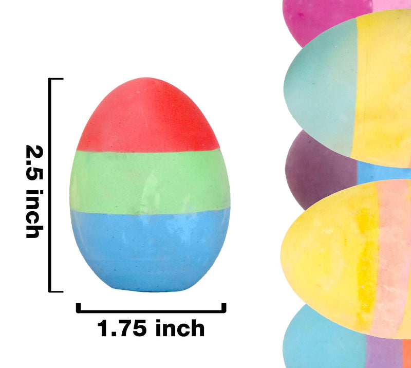 3 Colored Egg Chalk - 12 pack