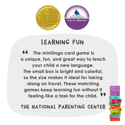 Minilingo Japanese/English Bilingual Flashcards for Kids