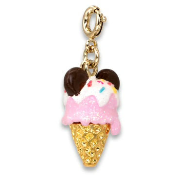 Gold Mickey Ice Cream Charm