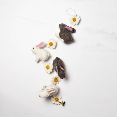 Felt Bunny Garland - Easter Decor