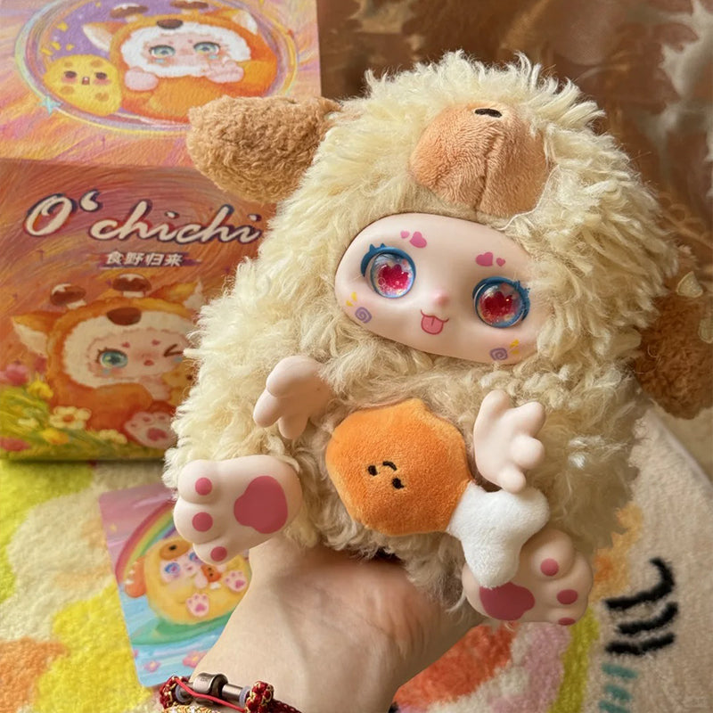 CALEMBOU Plush Doll Blind Box Cute Kimmon Ochichi Stuffed Blind Box Toy Kawaii Plush Collectible