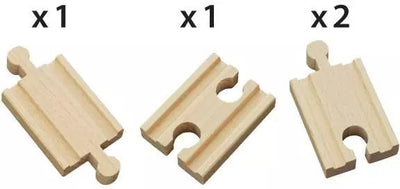 BRIO World Train Tracks Mini Straight Tracks