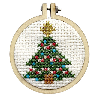 Christmas Tree Mini Matchbox Christmas Cross Stitch Kit