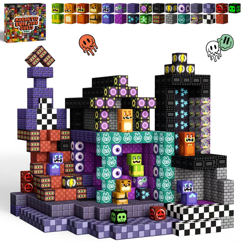 Midnight Madness Magnetic Building Blocks - 200 Piece (2cm)