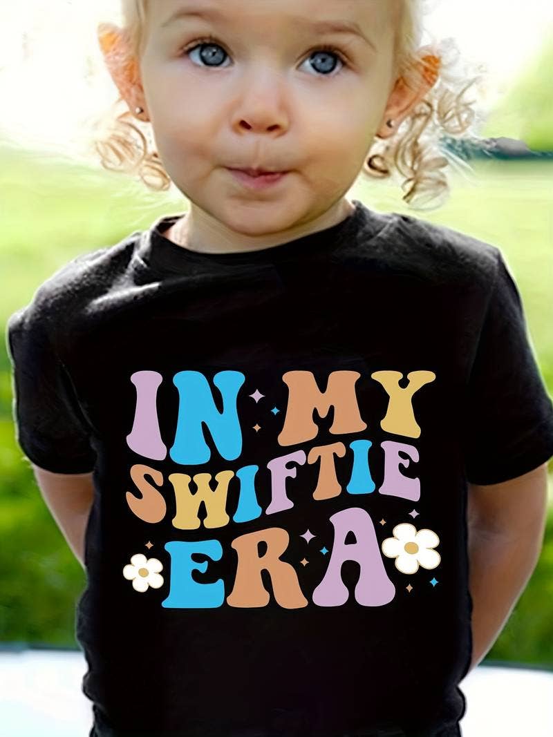 In My Swiftie Era Tee—Children’s Black