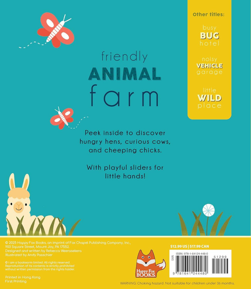 Friendly Animal Farm-Interactive Board Book for Kids