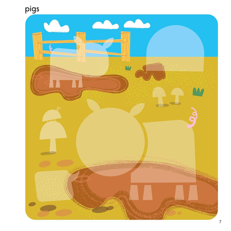 First Fun Sticker Painting: Farm Animals-12 Colorful Scenes