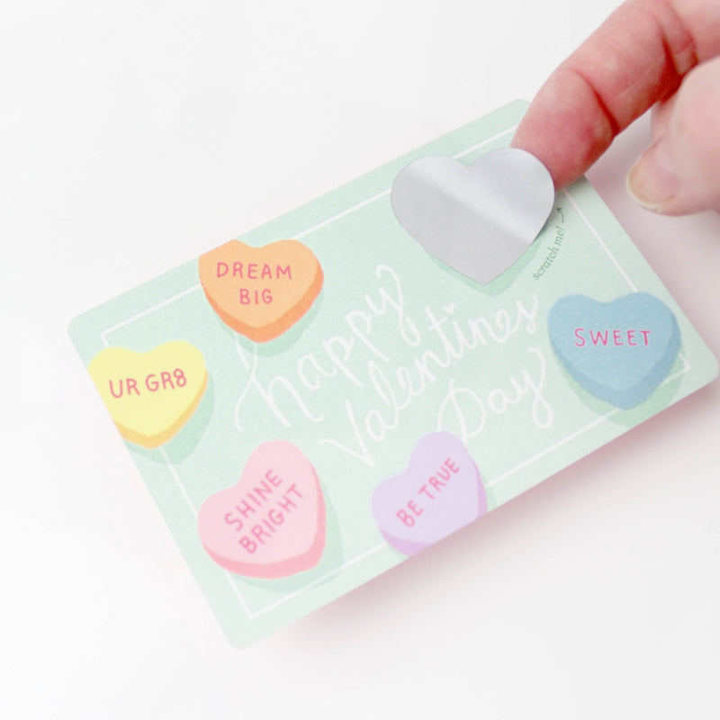 Scratch-Off Valentine Cards - Sweethearts