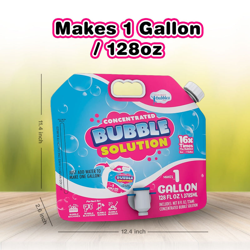 Bubble Solution Refill with Dispenser (Makes 128oz/ 1 Gallon)