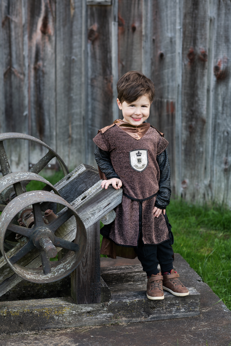 Brilliant Copper Knight Tunic with Cape