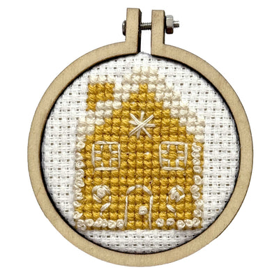Gingerbread House Mini Matchbox Christmas Cross Stitch Kit