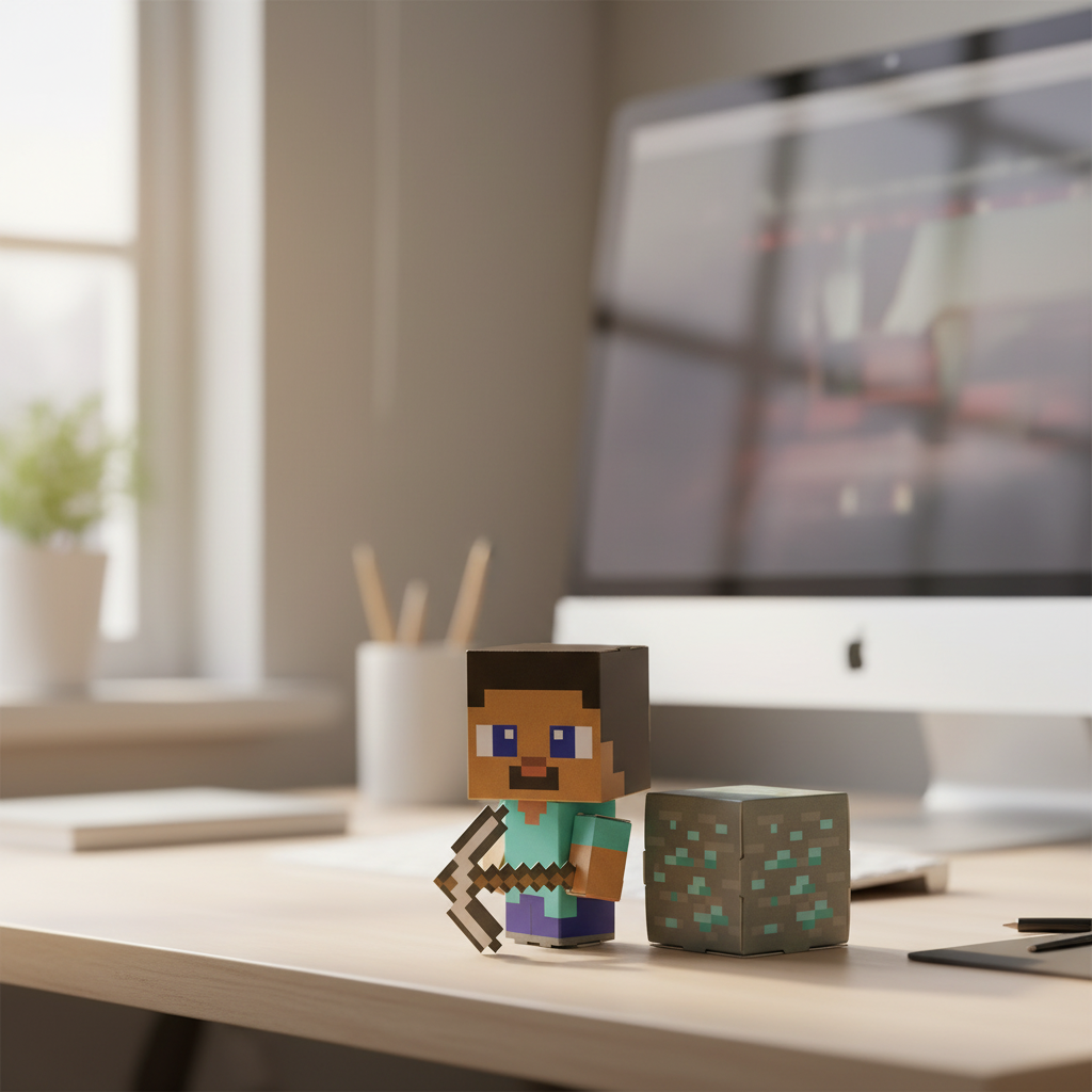 Minecraft | Steve Cuble Mini – Flying Pig Toys