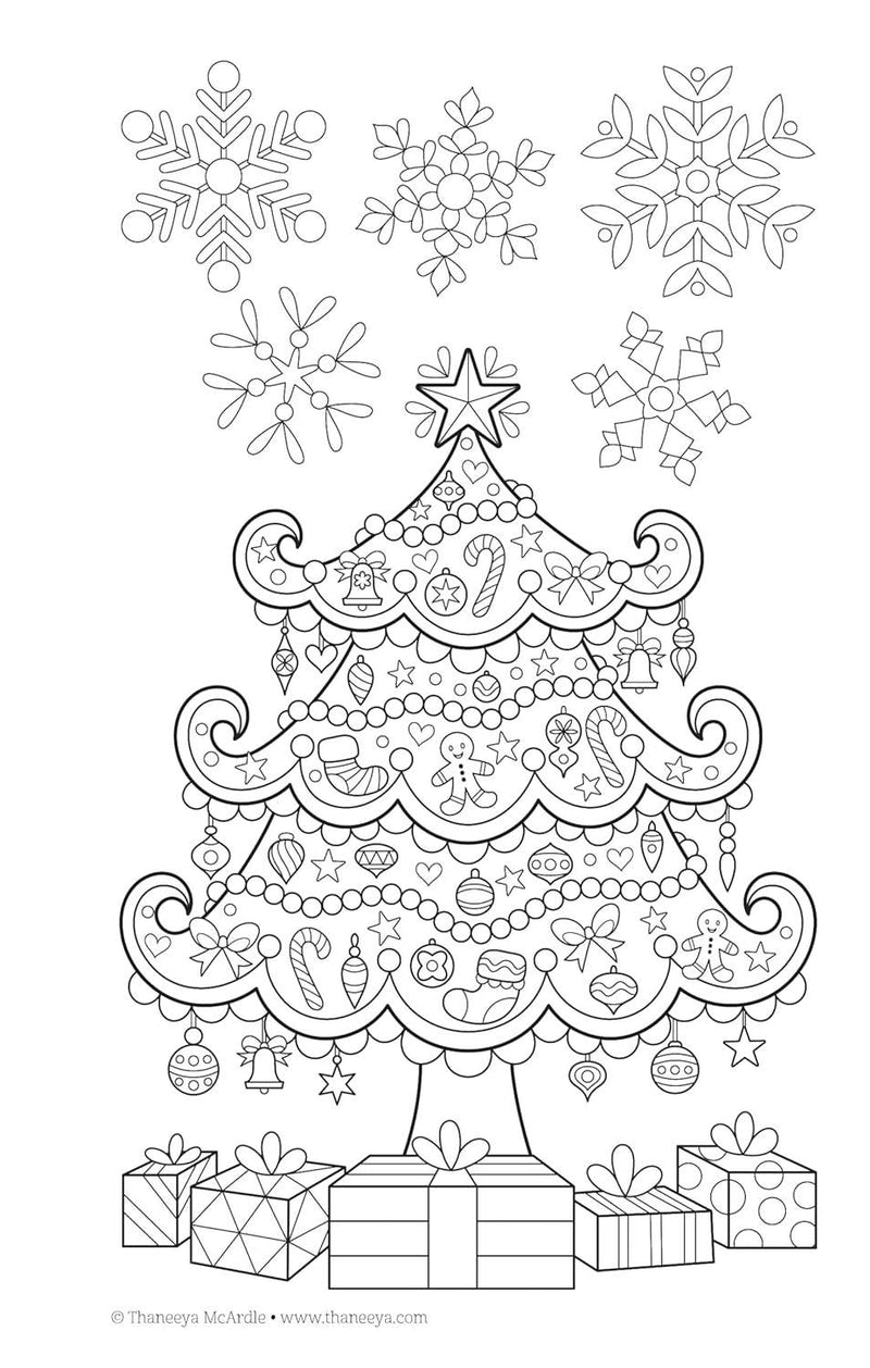 Color Christmas Coloring Book - Stocking Stuffer Size!