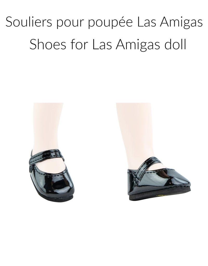 Shoes for Las Amigas doll - Black shoes - Paola Reina