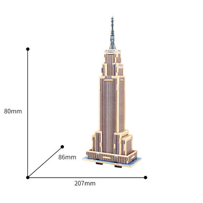 3D Wooden Puzzle: Empire State Building