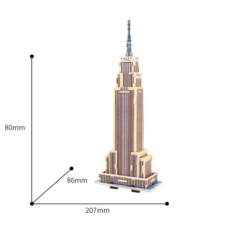 3D Wooden Puzzle: Empire State Building