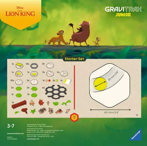 Gravitrax Junior Starter-Set Lion King - Marble run for kids